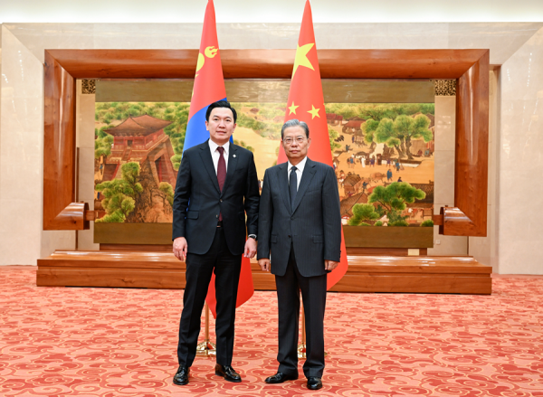 赵乐际会见蒙古人民党代表团相关图片