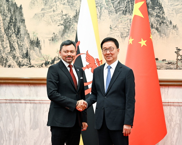 韩正同文莱王储比拉举行会谈相关图片
