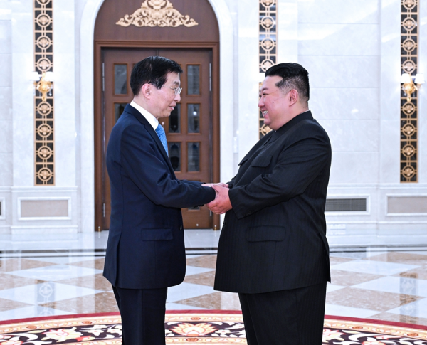 王沪宁对朝鲜进行正式友好访问相关图片