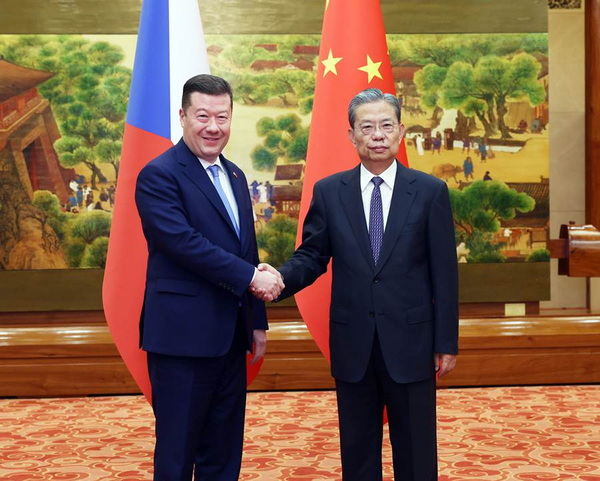 赵乐际同捷克众议长冈村富夫会谈相关图片