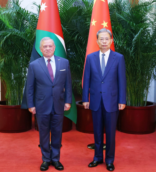 赵乐际会见约旦国王阿卜杜拉二世相关图片