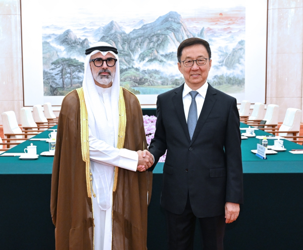 韩正会见科威特外交大臣杰拉赫相关图片